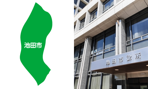 池田市の地図