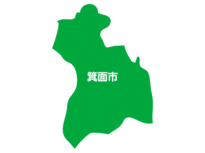 箕面市エリア地図