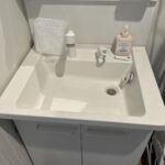 洗面所の排水管の水漏れを修理してもらいました