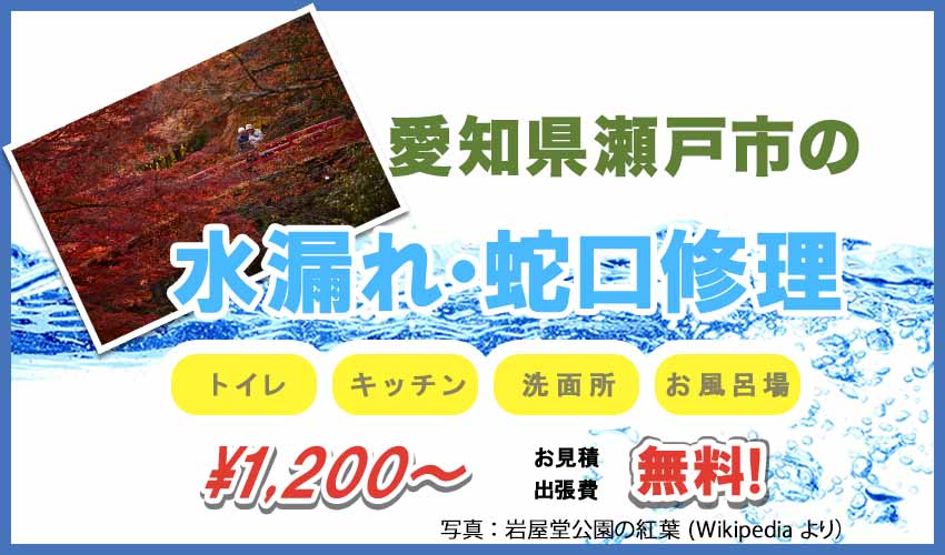 愛知県瀬戸市の水漏れ・蛇口修理業者