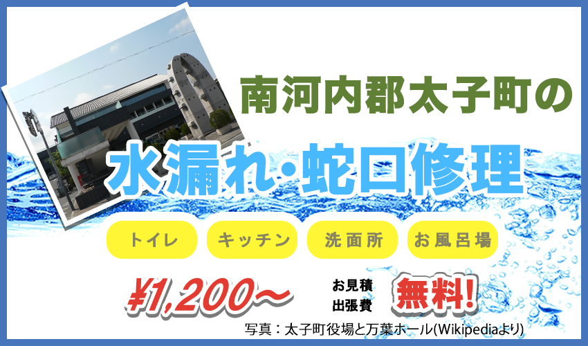 大阪府南河内郡太子町水漏れ