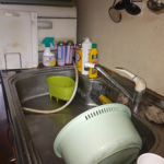 台所の配管水漏れ