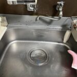 長年の台所の水漏れを修理してもらいました