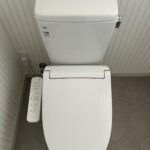 大量のトイレットペーパーを詰まらせた