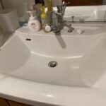 洗面所の排水不良