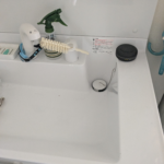 洗面所のパイプのつまりを丁寧に掃除してもらいました