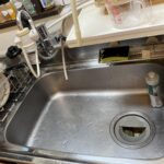 台所の排水が悪く修理を依頼