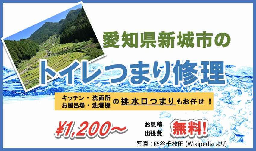 愛知県新城市のトイレつまり修理業者