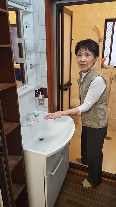 池田市 S様 洗面所の水漏れ